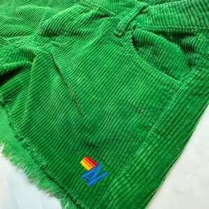 Aviator Nation Green Vintage Corduroy Shorts Size 24